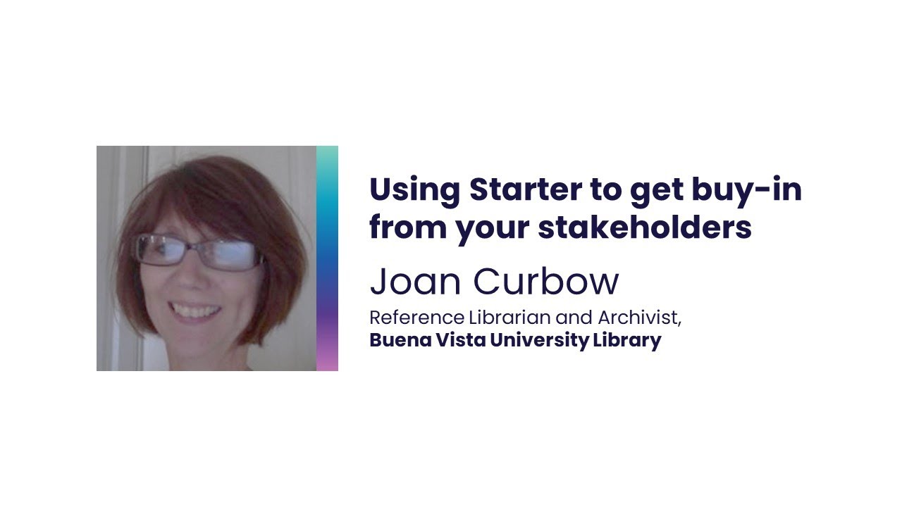 Buena Vista University Library Starter Customer Story YouTube