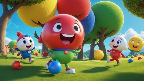 Four Bouncy Balls Go Big and Small | Fun Counting and Size Song for Kids | Preschool Learning Rhyme