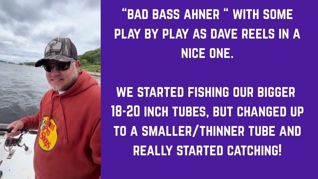 CONNECTICUT STRIPER FISHING, WHIPPIN WATERS TINY TUBES ON THE THAMES RIVER, 5 OVER 35