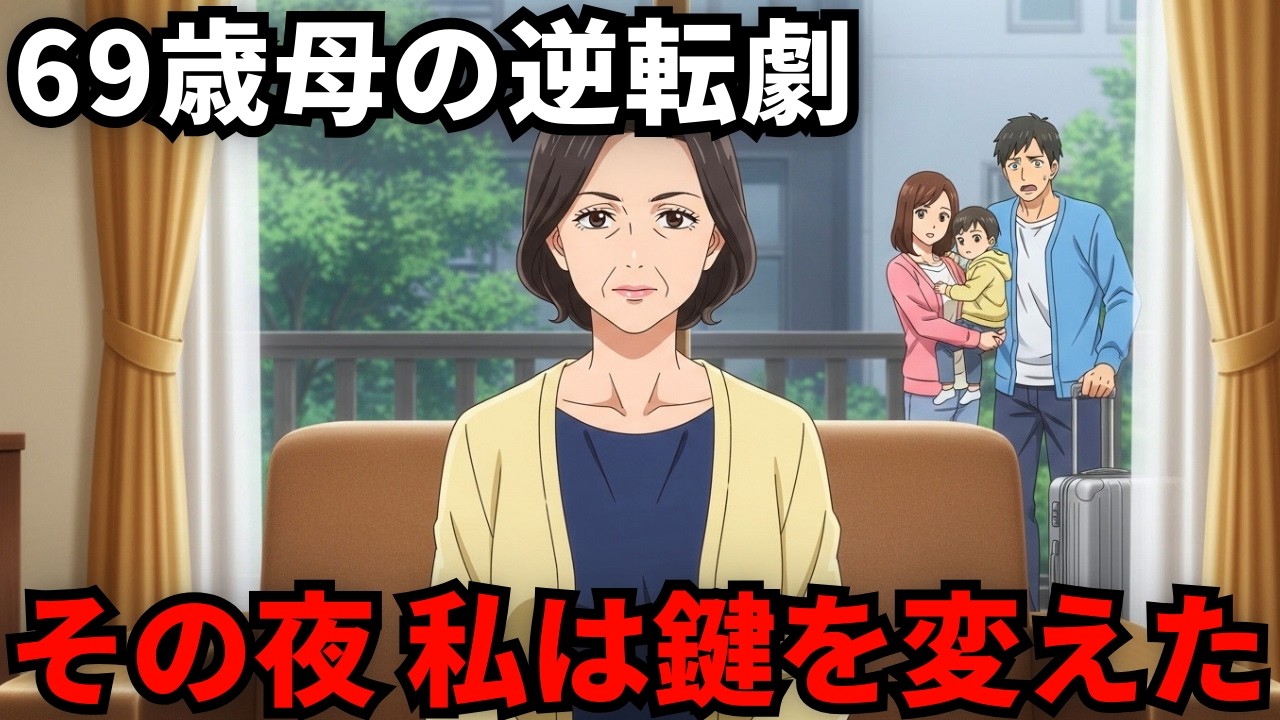 【スカッと】実家を無料ホテル扱いする息子家族「飯まだ？」→母の反撃で鍵を交換し一歩も入れず「鍵が開かない！助けて！」→母「どちら様ですか？」【シニア朗読】