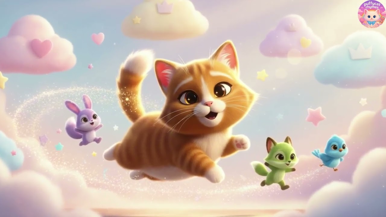 📏🥦 Puffy Cat: I Wanna Grow Up Tall! – Healthy Habits, Super Foods & Growing Strong Rhymes for Kids!