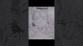🚩Bajrangbali Drawing || Hanuman ji ki drawing kaise banaen 🥰 #drawing #art