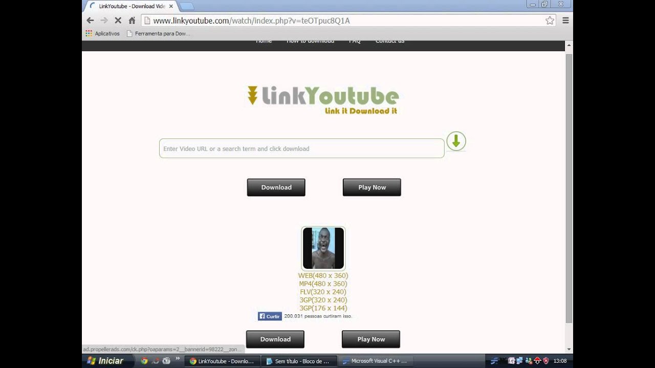 Como baixar videos do linkyoutube