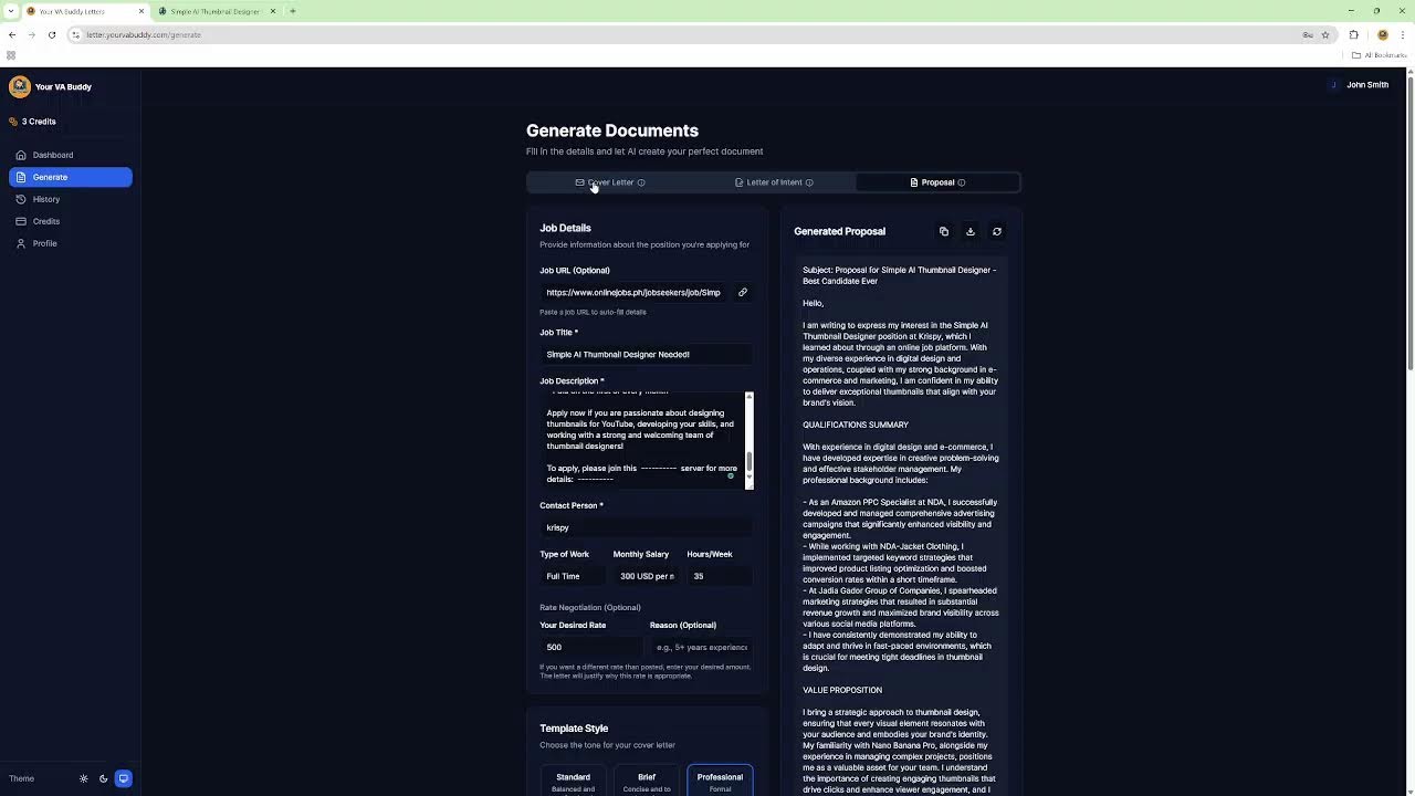 Your VA Buddy Letters