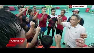 SEMANGAT JUANG ATLET PARA GAMES DIPOMPA OLEH JAKSA ANDI HERMAN