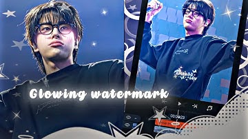 Glowing watermark like Ae toutrial || Alight motion 