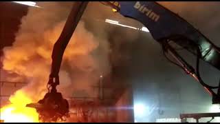 Material Handler - Scrap Handler - Light Duty Stationary Furnace Crane - 11 Meter