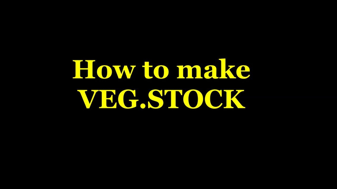 VEG. STOCK YouTube