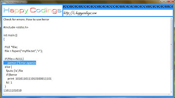 Check for errors How to use ferror c code example