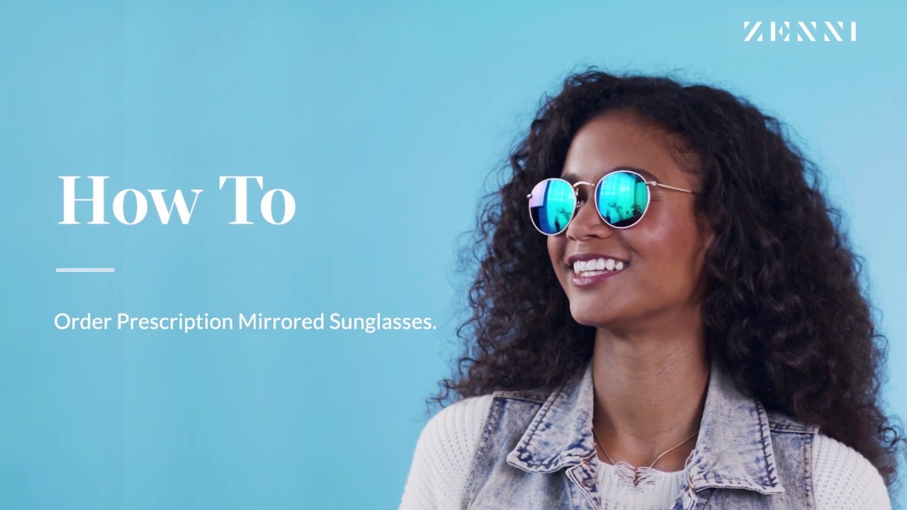 mirror finish prescription sunglasses