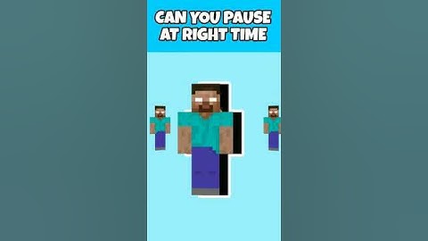 can you pause at right time #youtubeshorts #minecraft #trending