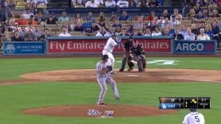 Dodgers Adrian Gonzalez walk-off double beats Giants 9.19.16 HD