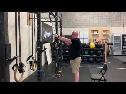 Assisted shoulder flexion resisted extension - YouTube
