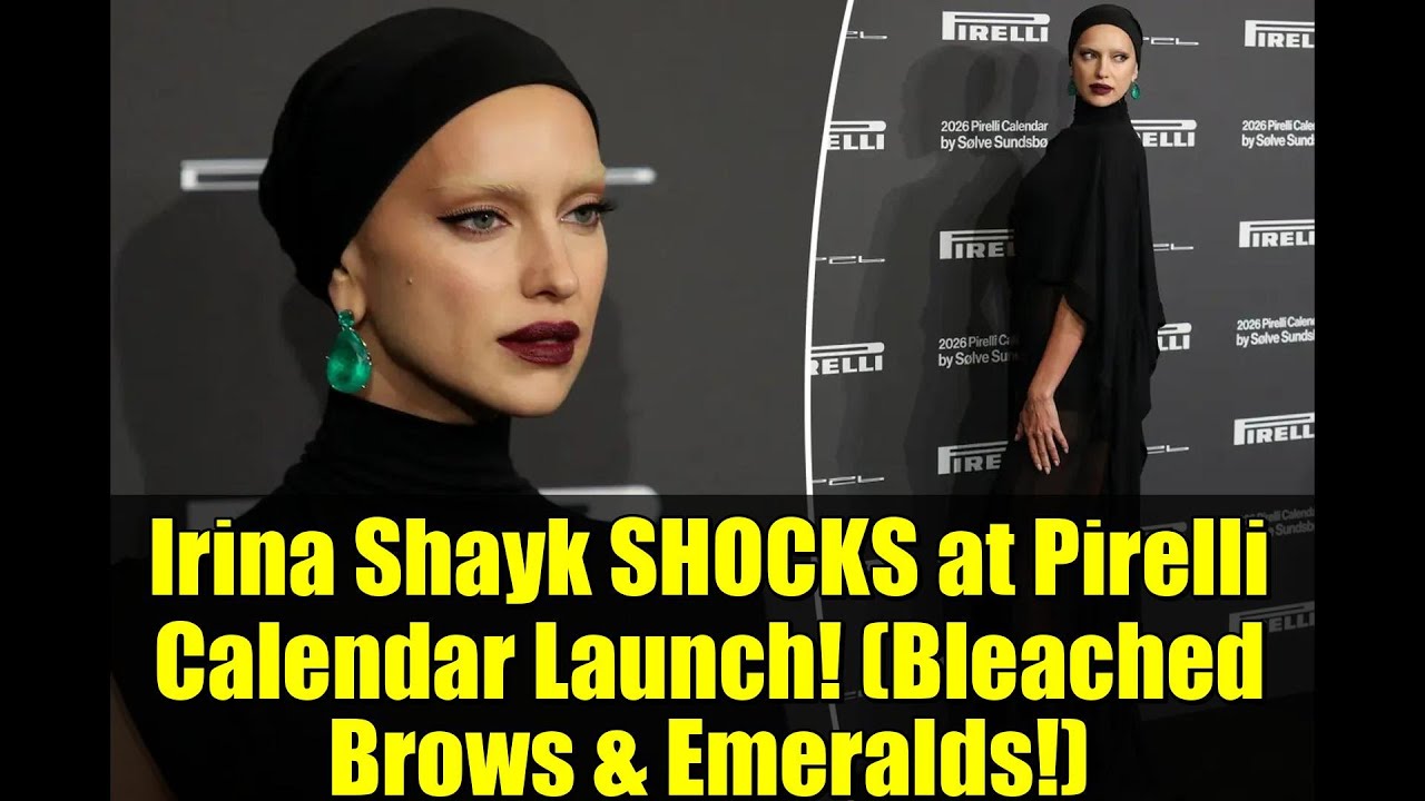 Ирина Шейк ШОКИРУЕТ на презентации календаря Pirelli! (Осветлённые брови и изумруды!)