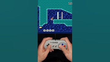 Mario in the ICY KAIZO CAVE #shorts #kaizo #mario