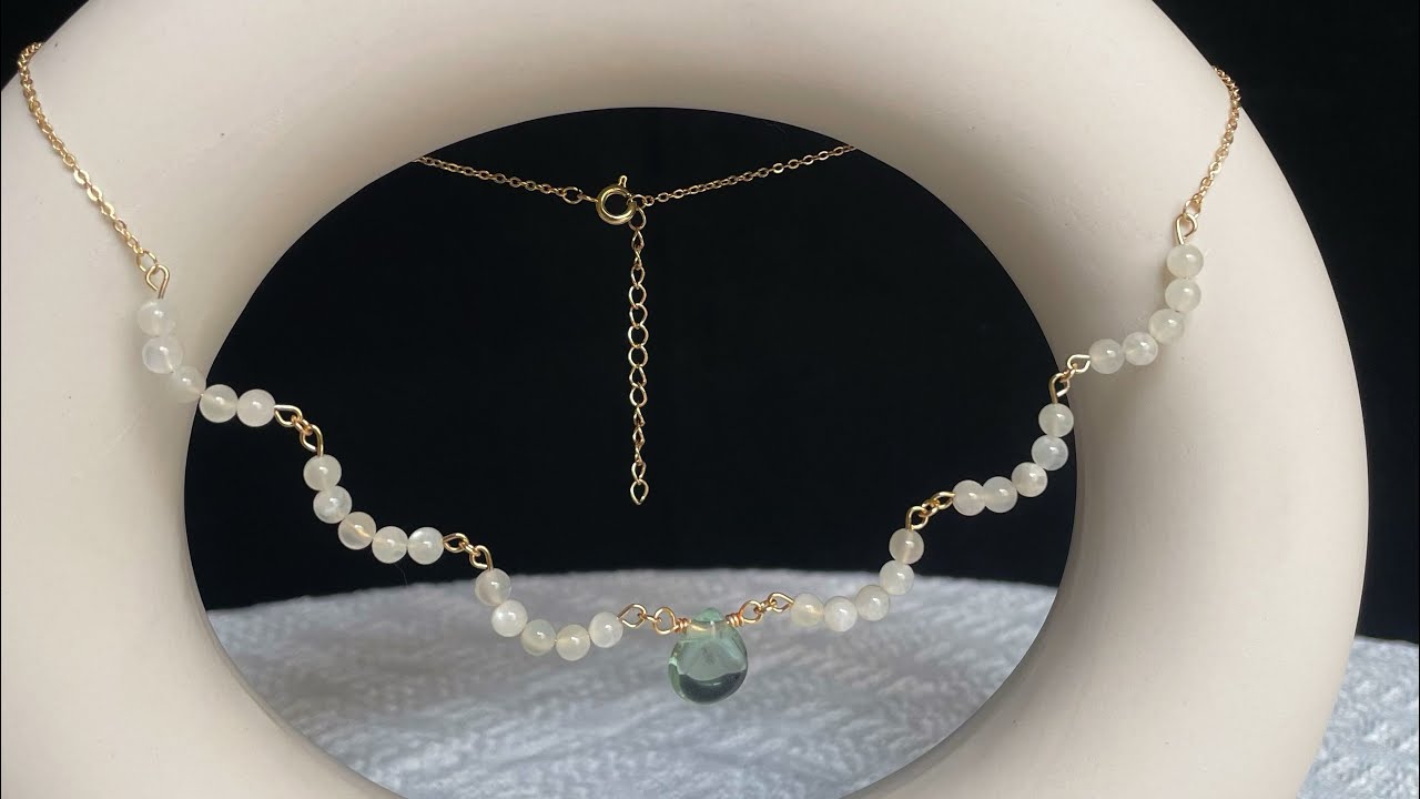 Gemstone classic lace necklace making