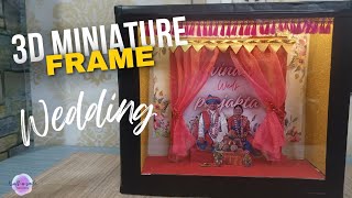 3D Miniature Photo frame | Wedding Photo frame | Unique gift ideas #miniaturephotoframe #wedding