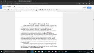 Problem 1 Passing Bills, Bcpc 2017