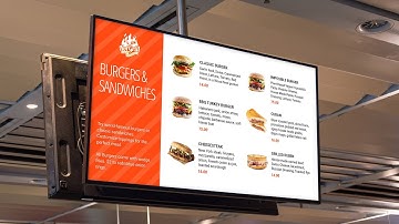 How to display Menus on any TV or display with truDigital digital signage software