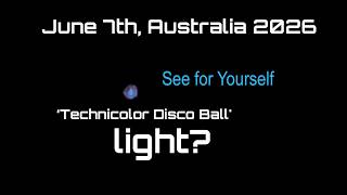 Floating 'Technicolor Disco Ball' light - June 7th, Australia 2026