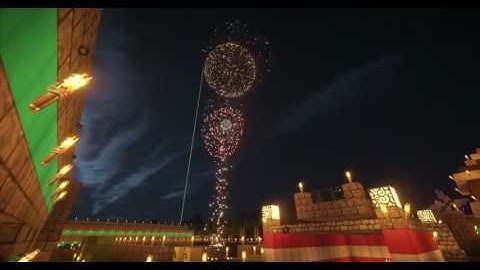 Minecraft Shaders Demo   BreninWorld   Fireworks