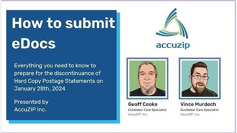 Edoc Training: Preparation For Hard Copy Statement Discontinuance