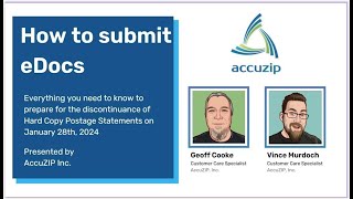 Edoc Training: Preparation For Hard Copy Statement Discontinuance