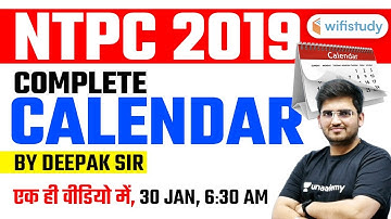 RRB NTPC Special | Complete Calendar Reasoning by Deepak Thirthyani