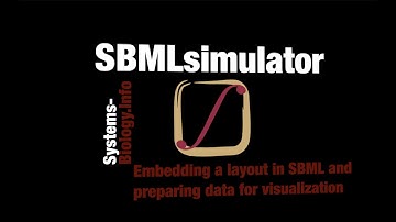 Embedding a Model Layout in an SBML File and Preparation of Experimental Data