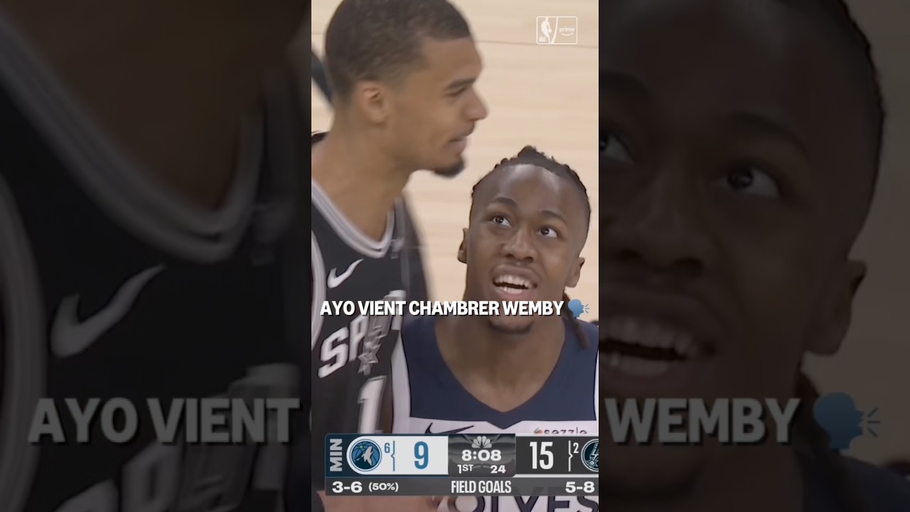 Il a voulu chauffer Wemby … 😏😏😏 Regarde la réponse sur le terrain 🔥 #nba #wemby #basketball