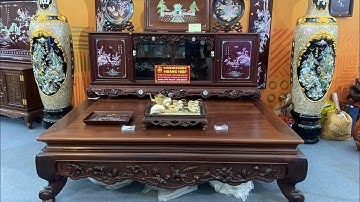 Điều Bất Ngờ Cặp Sập Tủ Chè Khảm Ốc Đỏ Đặc Biệt Hotline 0947.068.689 