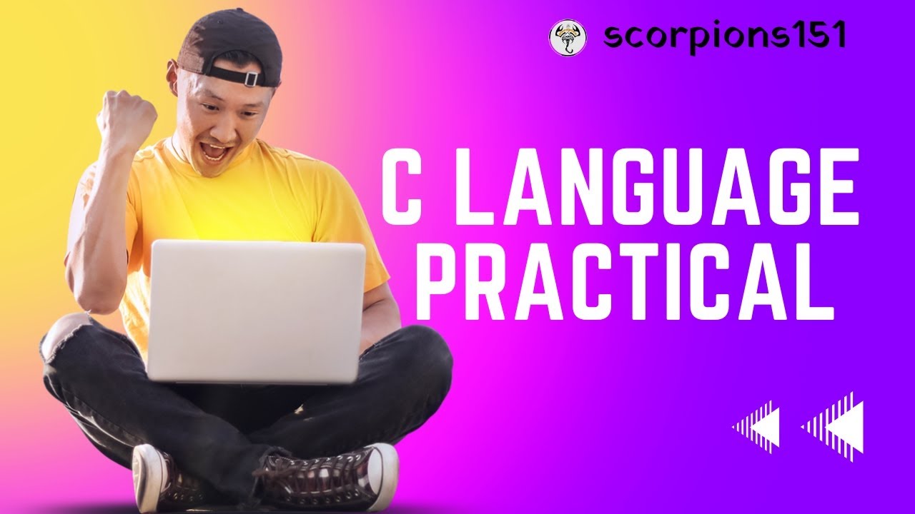 C language program practical | C program to use enter your name ...