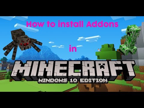 How To Install Mods Addons In Minecraft Windows 10 Edition Youtube