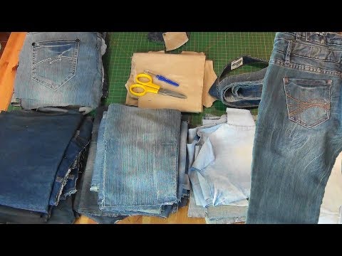 Как разрезать старые джинсы для творческих проектов