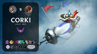 Corki Mid vs Taliyah - KR Master Patch 14.7