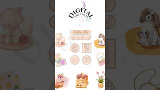 mothers day digital stickers. brand new product in store now Digital objectives au on etsy