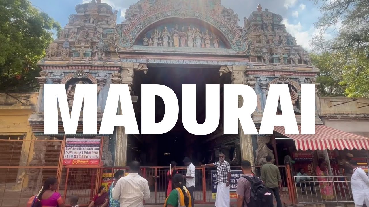 Madurai , the Meenakshi Amman Temple , walking tour ,Tamil Nadu . India