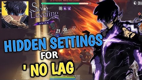 How to fix lag problem in [ Solo levelling : arise ] #Sololevelling