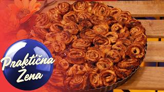 Praktična žena – Pita od jabuka sa cimet rolnicama