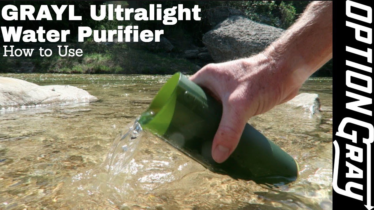 GRAYL Ultralight Water Purifier Bottle How to Use YouTube