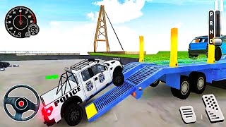 Police Car Transporter Truck Simulation Ep1- Cargo Plane Flight Simulator - Best Games For Android screenshot 4