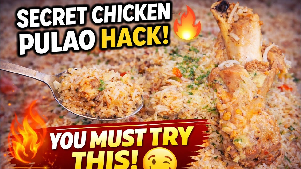Secret chicken pulao hack || Chicken yakhni pulao || Biryani recipe || Chawal recipe || NYC palla 