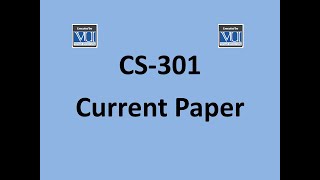CS-301 Current Paper 2020 |Virtual University screenshot 3
