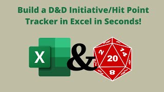 Create a Dungeons and Dragons Initiative and Hit Point Tracker in Excel in Seconds screenshot 4