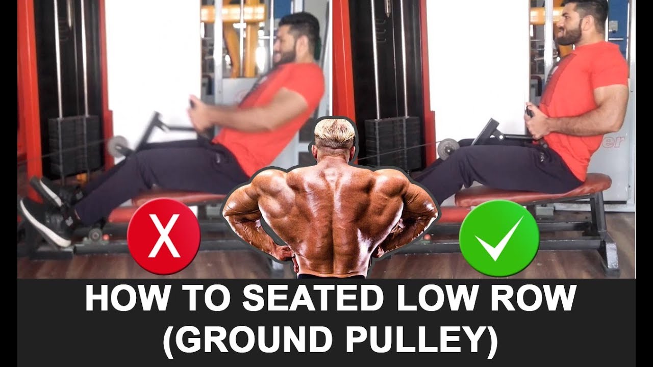 How to Seated Cable Row Ground Pulley Health Care and Fitness YouTube