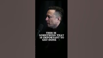 Elon Musk: "I Don