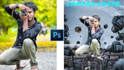 Manuplation and double exposure camera editing in pscc 2019 telugu by Srinu Mass Creativity
