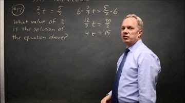 SAT Test 6: Solving linear equations - question #3-17