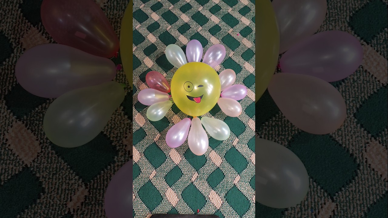 ASMR Satisfying Video Balloon Popping Reverse short 