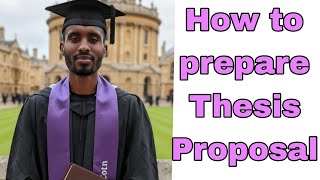 በአማርኛ Part-1 How to prepare thesis proposal